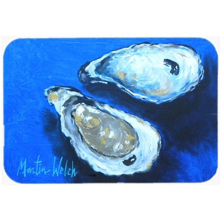 Carolines Treasures MW1095LCB 15 X 12 In. Oysters Seafood Four Glass Cutting Board - Large